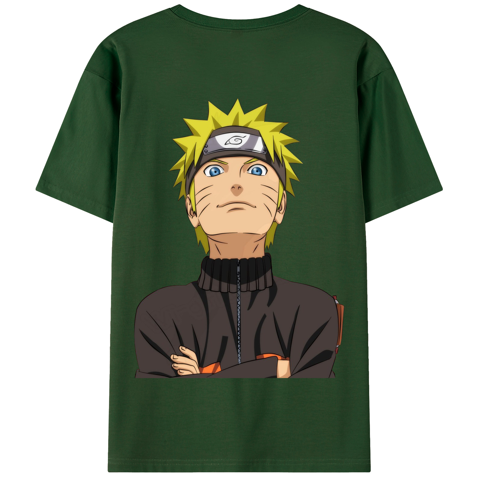 （画像用） NARUTO -ナルト- うずまき ナルト Uzumaki Naruto 綿100％半袖Tシャツ（背面プリント）
